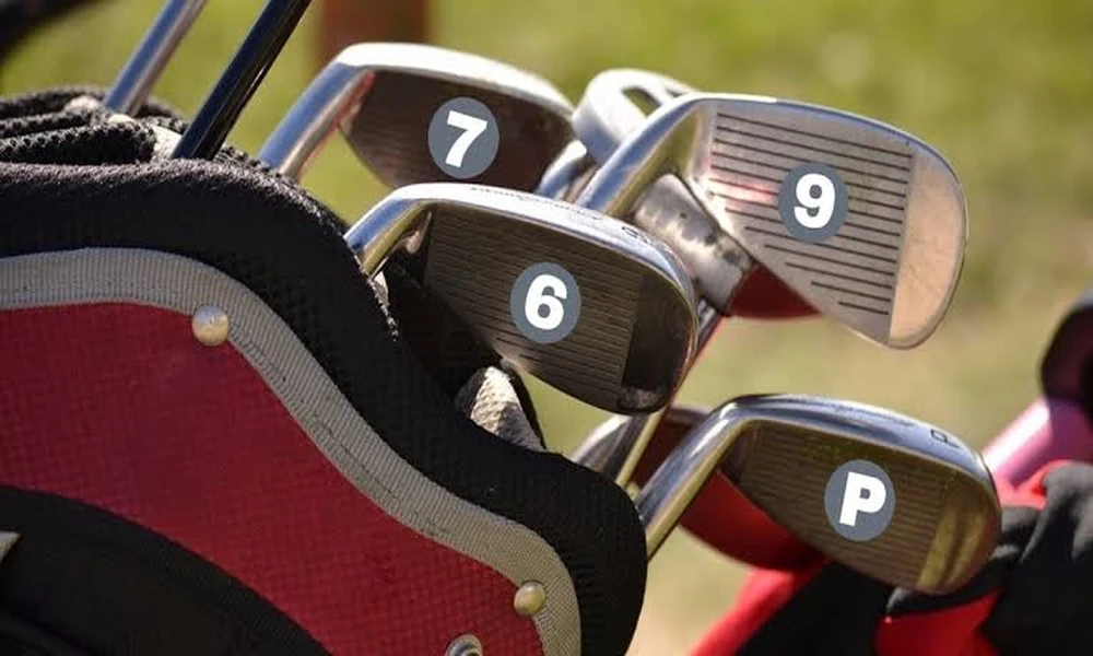 What numbered golf irons do most players carry?